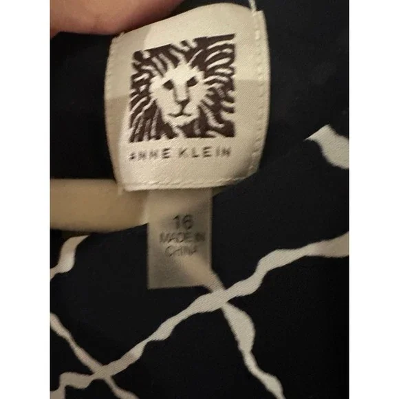 Anne Klein Dress SumAnne Klein Dress Summer Sleeveless Career Lined size 16 - Picture 3 of 5